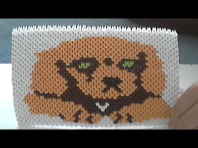 How to make 3d Origami Puppy painting