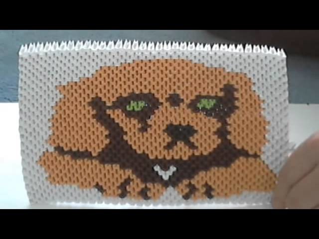 How to make 3d Origami Puppy painting