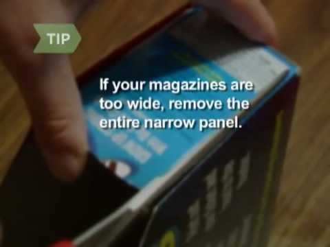 How to Make a Magazine Holder Out of a Cereal Box