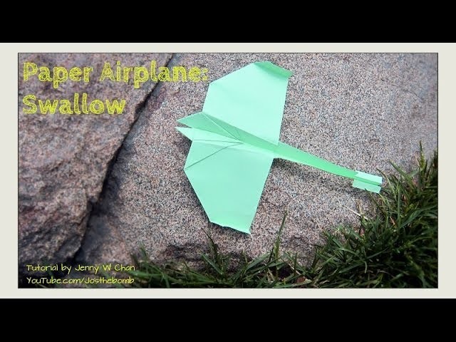 How to Make a Paper Airplane - Swallow Plane - Origami Paper Planes  - Summer Crafts Kids