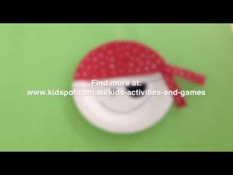 How to make a Paper plate pirate