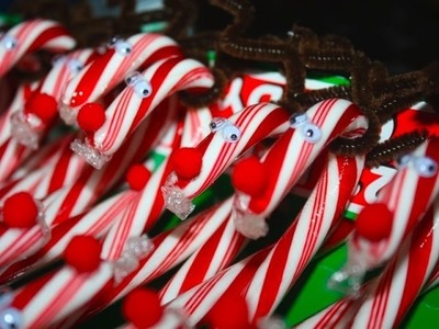 How to Make Candy Cane Reindeers