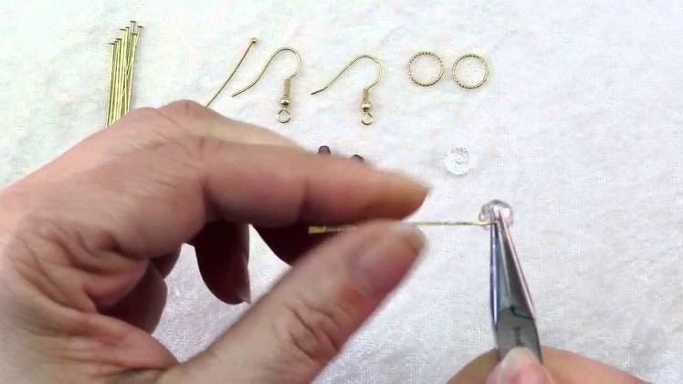 How To Make Rings & Crystals Dangle Earrings