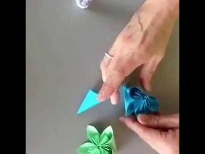 [How to] make SIMPLE Origami magic flowers