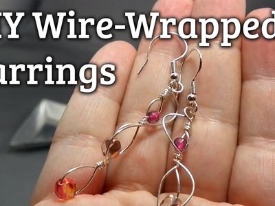 How to Make Wire-Wrapped Dangle Earrings in 8 Minutes or Less!