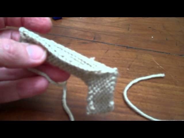 How to sew up a knitted leg