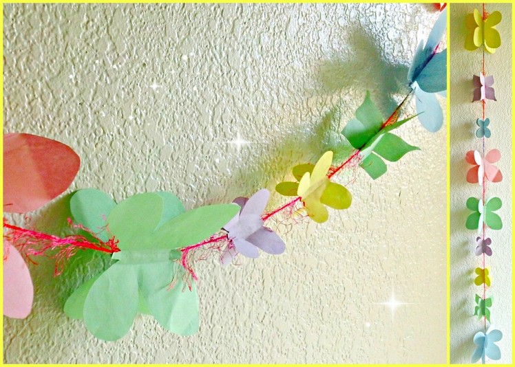 *Kid Crafts*: Spring Butterfly Garland!