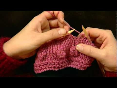 Knitting Bobbles from Getting Started Knitting with Eunny Jang