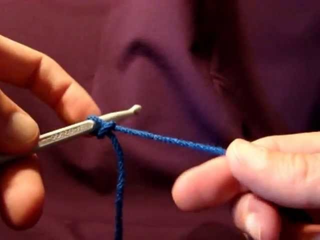 Left Hand: Crochet Slip Knot