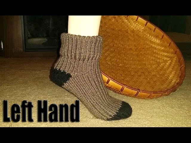 **Left Hand** Glama's First Loom Knit Socks Tutorial