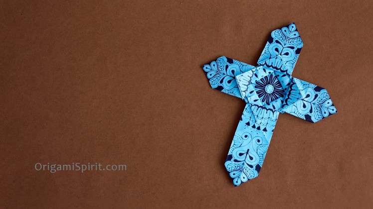 Origami Cross - Version 1 : : Cruz de papel 1