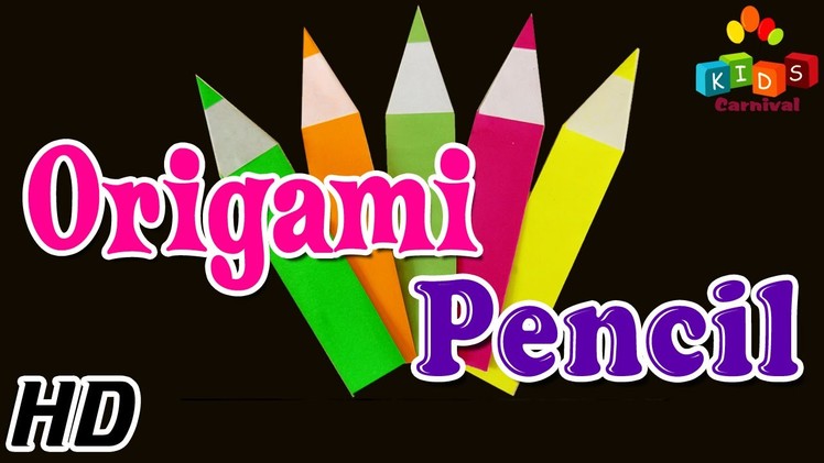 Origami - How To Make PENCIL - Simple Tutorial In English