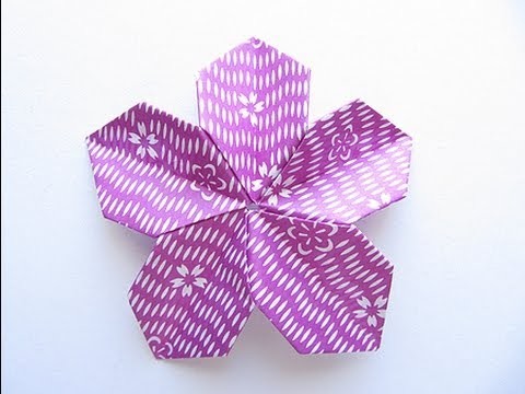 Origami Modular 5-Petal Flower