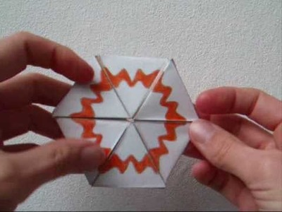 Papercraft - flexagon - heptahexaflexagon - dutchpapergirl