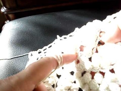( PART I ) MOTIF OF Crocheted Popcorn Pinwheel Bed Spread