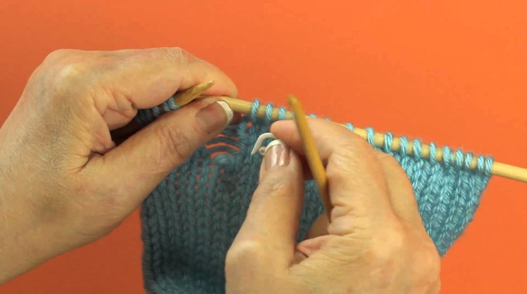 Picking Up A Dropped Stitch On Stockinette Stitch with Knitting