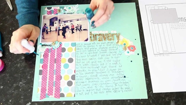 Sketch to Scrapbook Page : Moment of Bravery