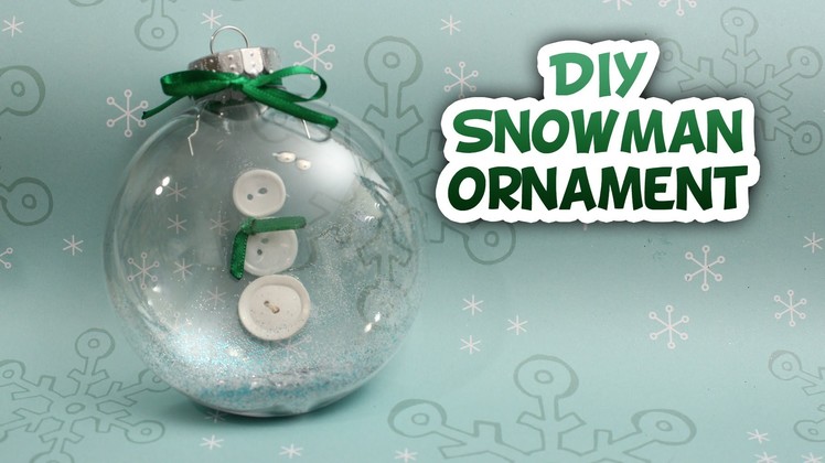 Snowman Snow-globe Ornament - Whitney Crafts