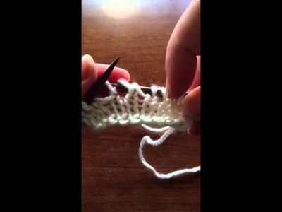 Yarn Over - How to K & P before & after a YO
