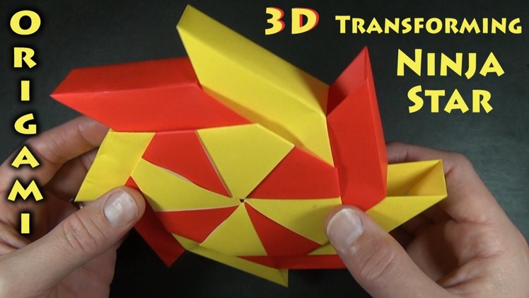 3-D Transforming Ninja Star designed by Ray Bolt