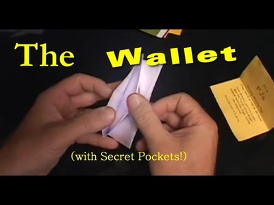 #5: How to make an Origami Wallet with Secret Pockets