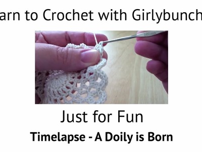 A Doily is Born Please note to avoid disappointment, this is not a tutorial :D