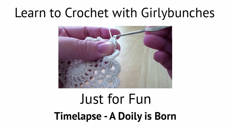 A Doily is Born Please note to avoid disappointment, this is not a tutorial :D