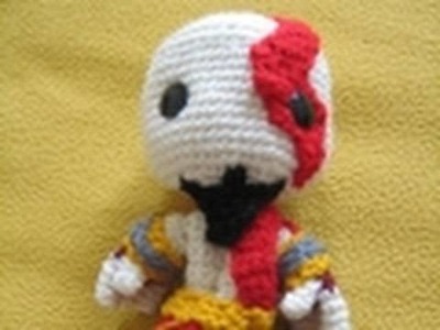 Crocheted Kratos Sackboy Doll