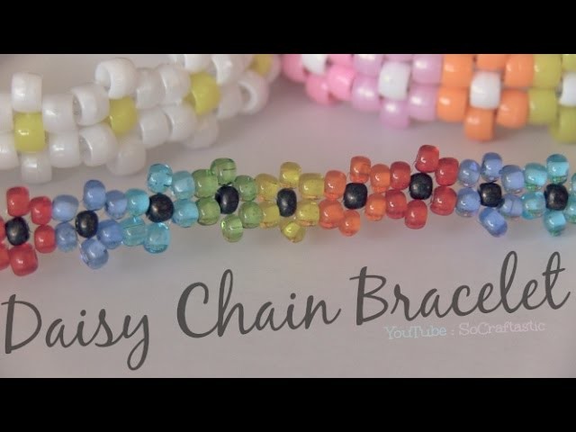Daisy Chain Bracelet - Beaded Flower Jewelry - How To