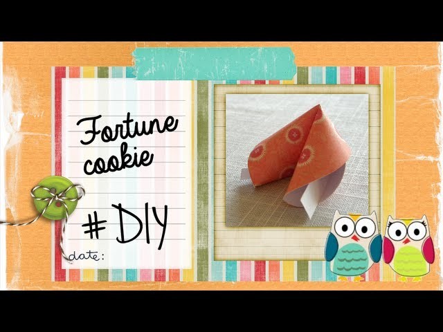 DIY Fortune cookie - Galleta fortuna