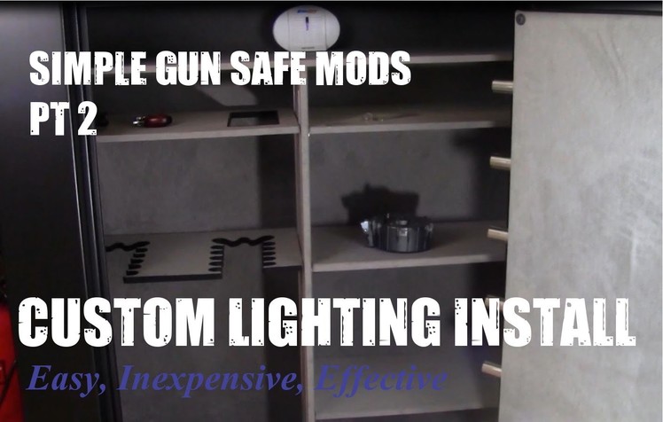 DIY LED Gun Safe Automatic Lighting Install, Easy Step by Step instructions