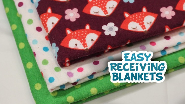 DIY Receiving Blanket {VERY EASY} - Whitney Sews