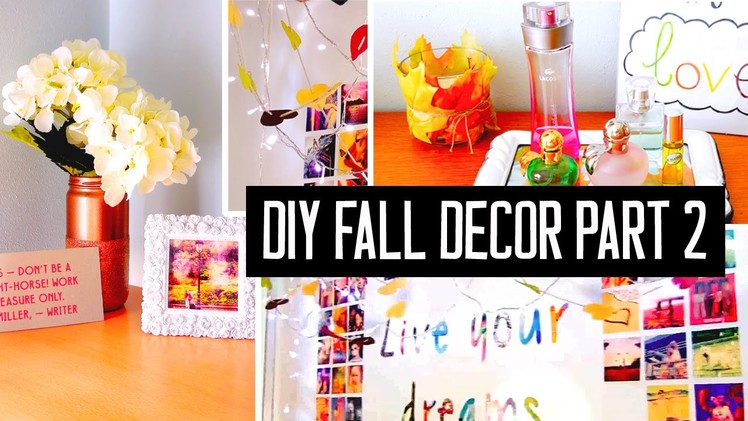 DIY room decor for fall! Spice up your room with cheap Tumblr decorations & more!
