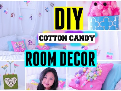 DIY Spring Cotton Candy Room Decor ideas for teens Cute Easy & Cheap for tumblr and pinterest