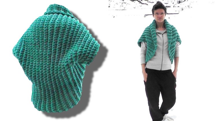 How to crochet a shrug for lefties - © Woolpedia