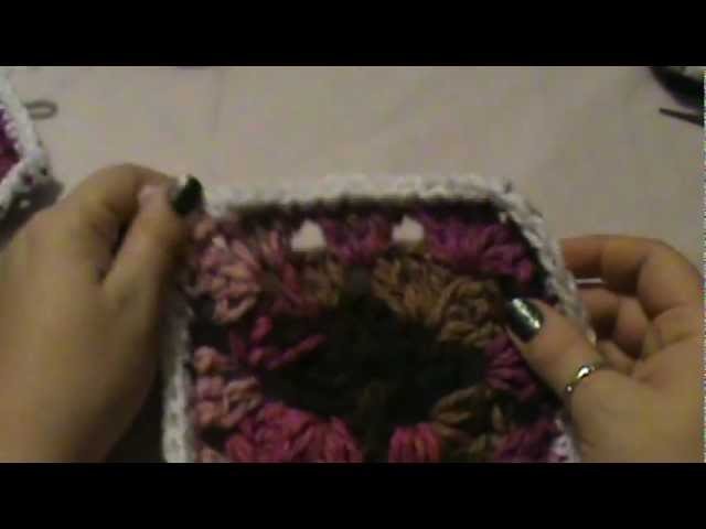 How to Crochet my "Granny Square Scarf" (Video 3)