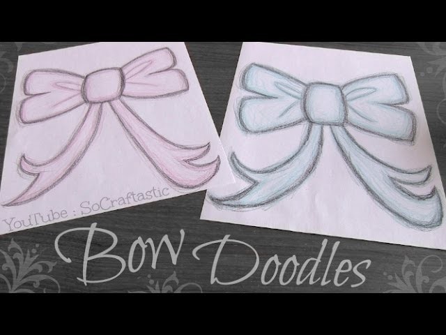 How to Draw Bow Doodles with SoCraftastic