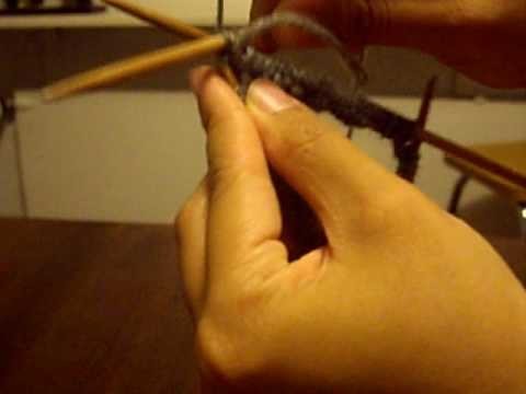 How to Knit a Rib with Double Pointed Needles