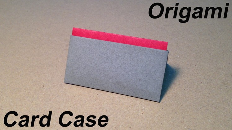 How to Make a Paper Card Case. Origami Card Case. Easy for Children