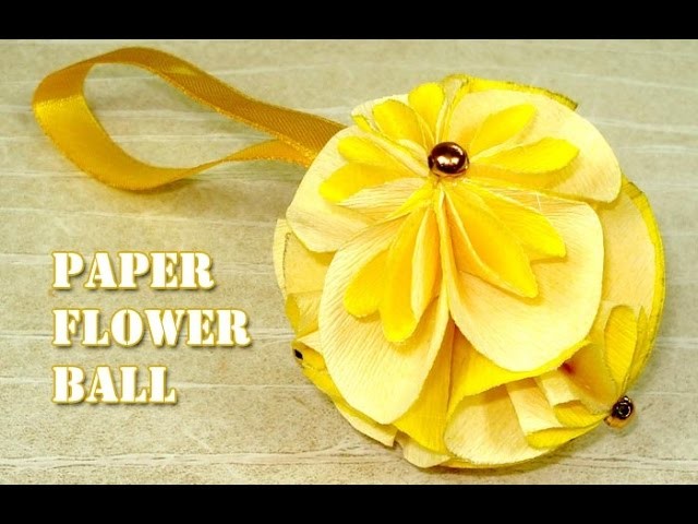 How to make a paper flower ball