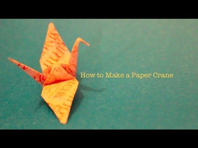 How to Make a Paper Origami Crane: a MaceyLou Tutorial