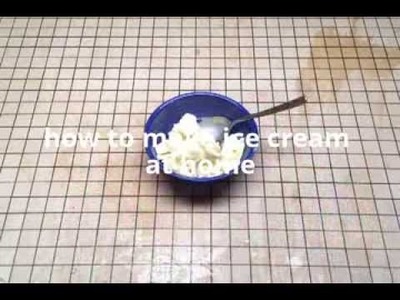 How to make ice cream at home