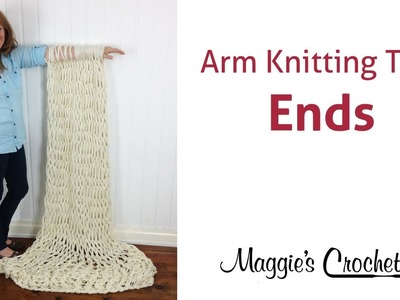 MAGGIE'S ARM KNITTING TIPS: Weave & Sew in Ends - Right Handed
