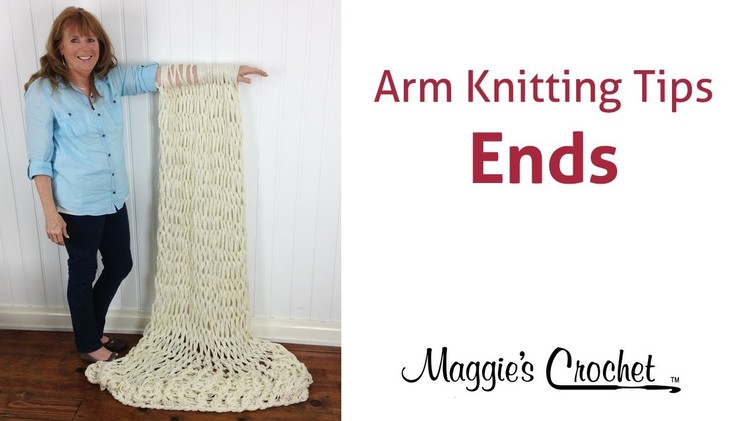 MAGGIE'S ARM KNITTING TIPS: Weave & Sew in Ends - Right Handed