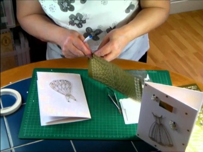 Making Card Projects - Beautiful Golden Dress Project