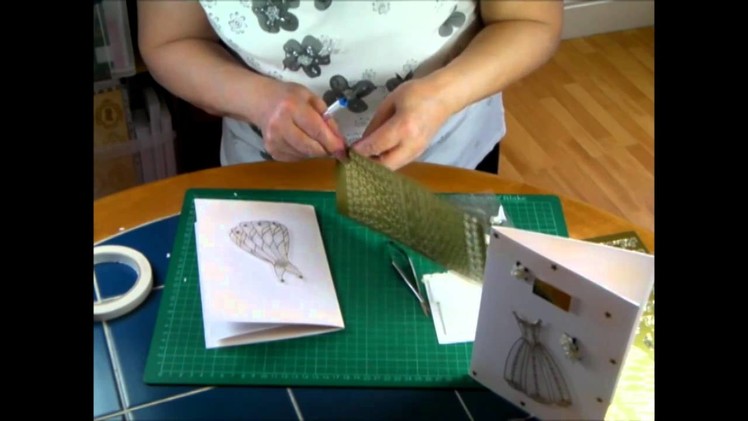 Making Card Projects - Beautiful Golden Dress Project