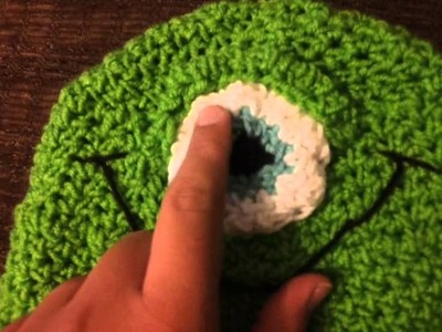 Mike from Monster's Inc. crocheted hat!