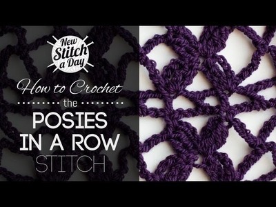 (NEW) How to Crochet the Posies in a Row Stitch