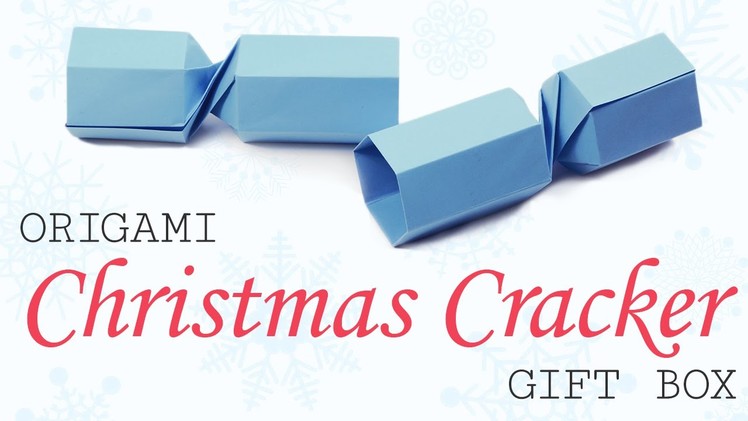 Origami Christmas Cracker Gift Box Tutorial