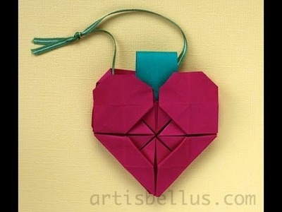 Origami Heart Ornament